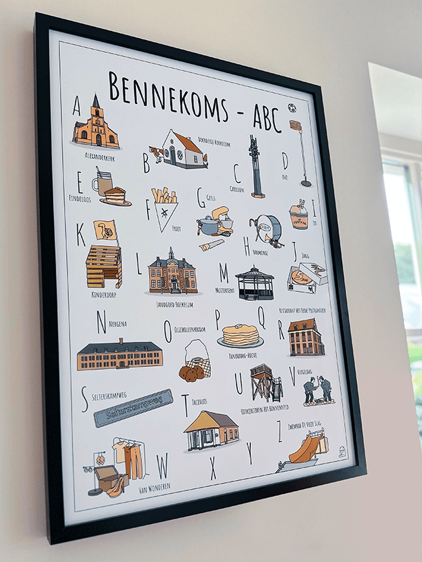 Blog over nieuw ABC poster Bennekom aan de muur