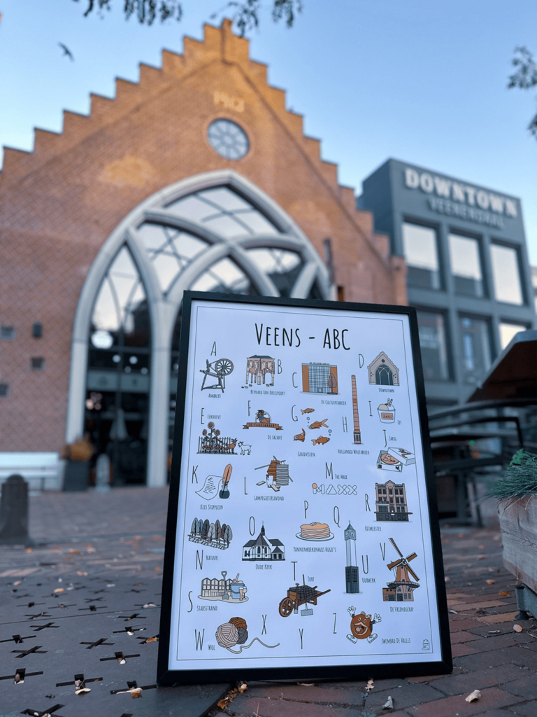 PosterPlaats stadsposter Veens ABC poster verkooppunt wholesale referentie Downtown Veenendaal Ferry Gerritsen