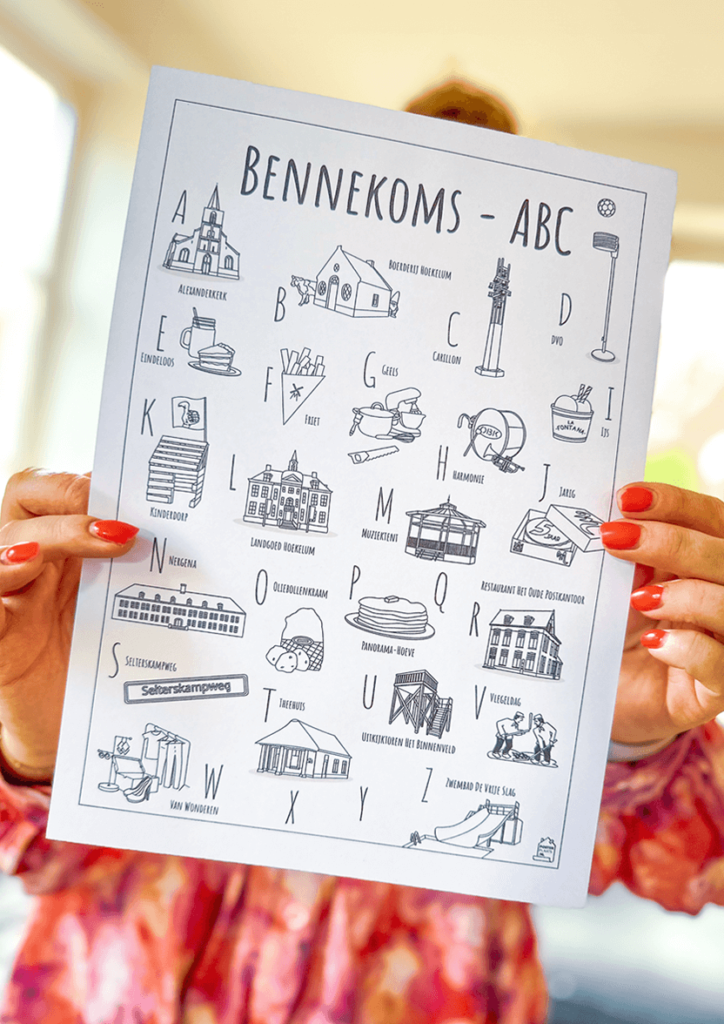 PosterPlaats kleurplaat Bennekoms ABC kleurplaat bennekom uitgelichte afbeelding