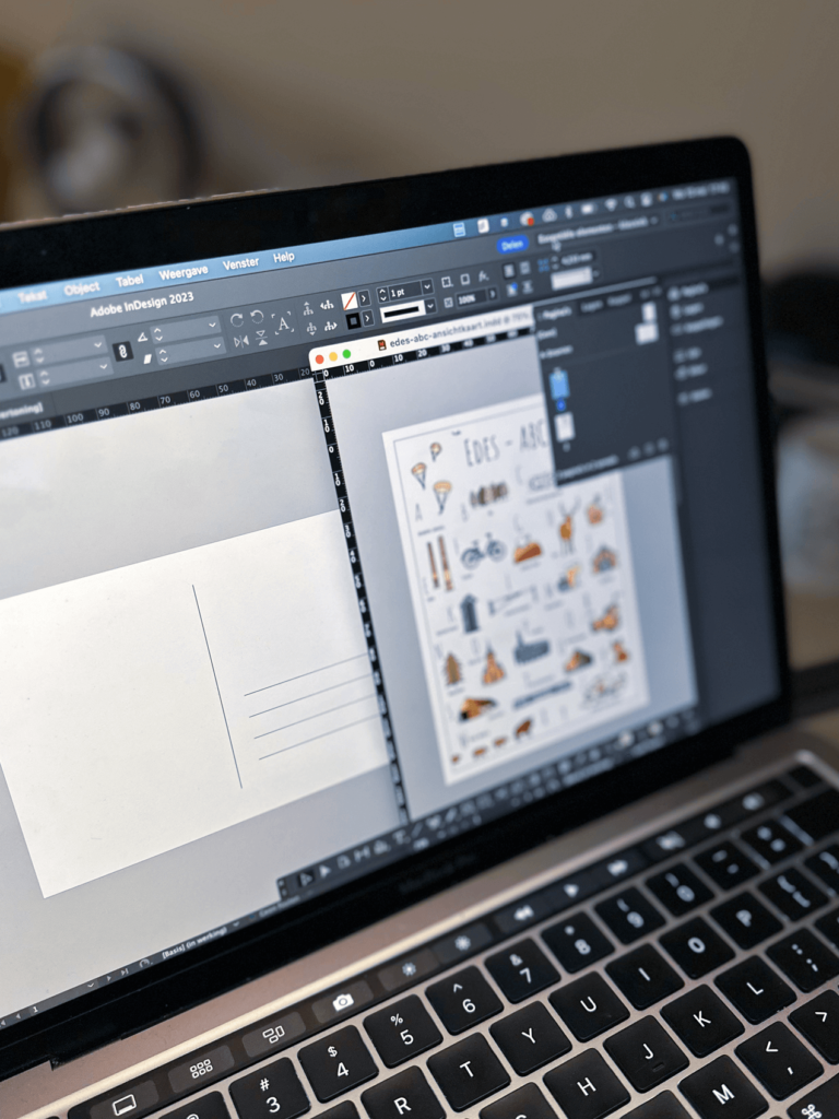 Blog over nieuw ABC ansichtkaarten met het Edes ABC dat wordt gemaakt
