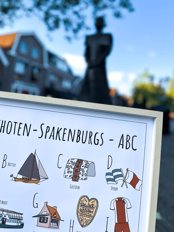 Blog over nieuw ABC poster Bunschoten-Spakenburg en de kraplap klederdracht