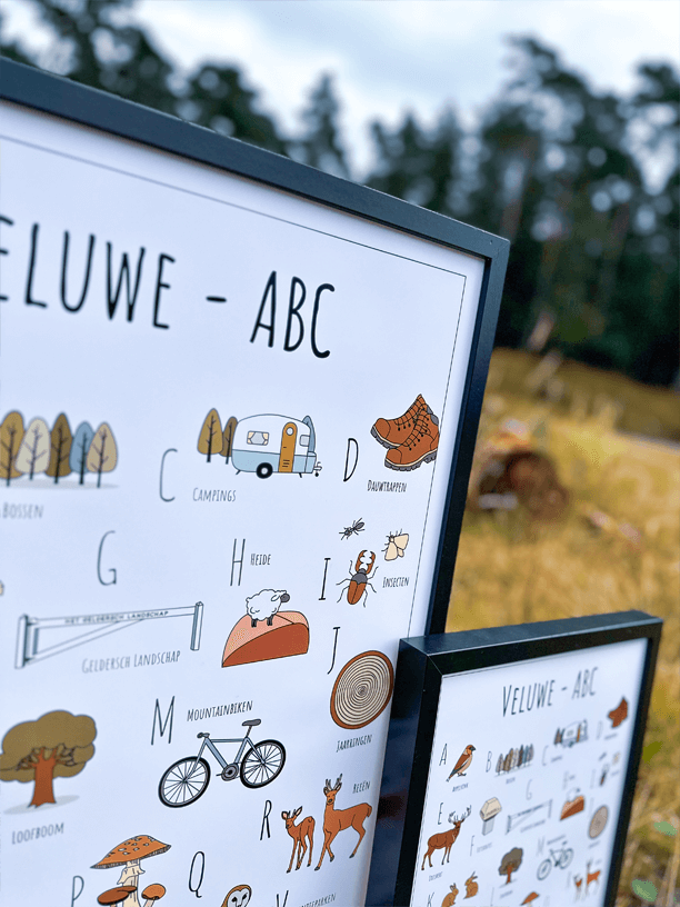 Blog over nieuw ABC poster Veluwe op het Kootwijkerzand met details