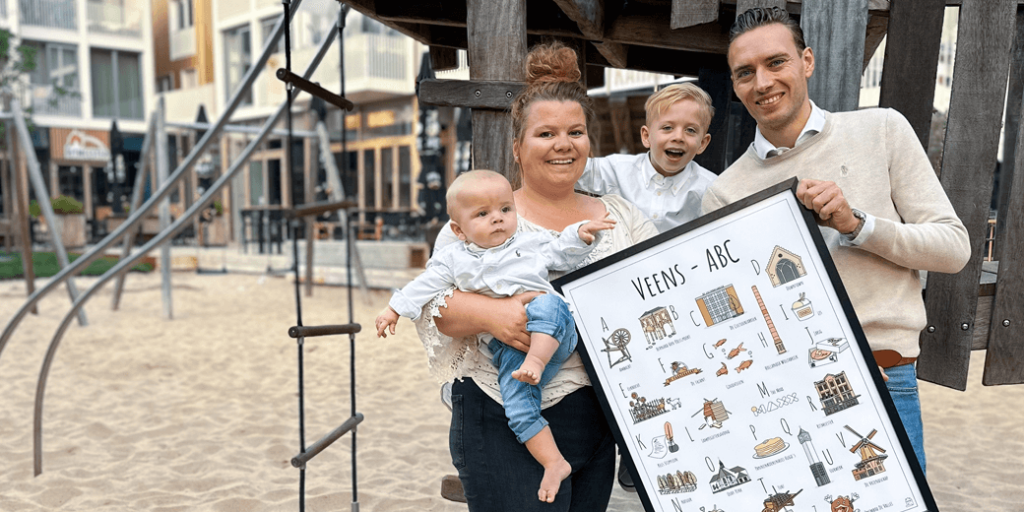 Blog over nieuw ABC poster Veenendaal bij Stadsstrand Veenendaal met Jelle en Daisy van Vliet