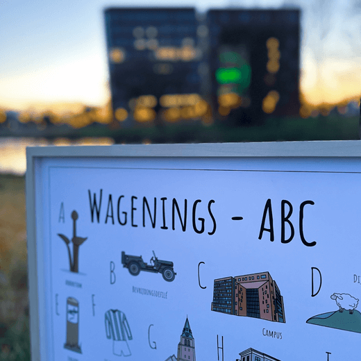 Blog over nieuw ABC poster Wageningen bij de Wageningen Universiteit