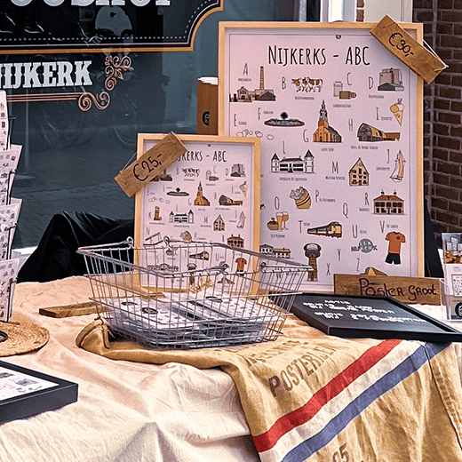 Blog over de Boerenmaandag in Nijkerk 2024 met het Nijkerks ABC als poster