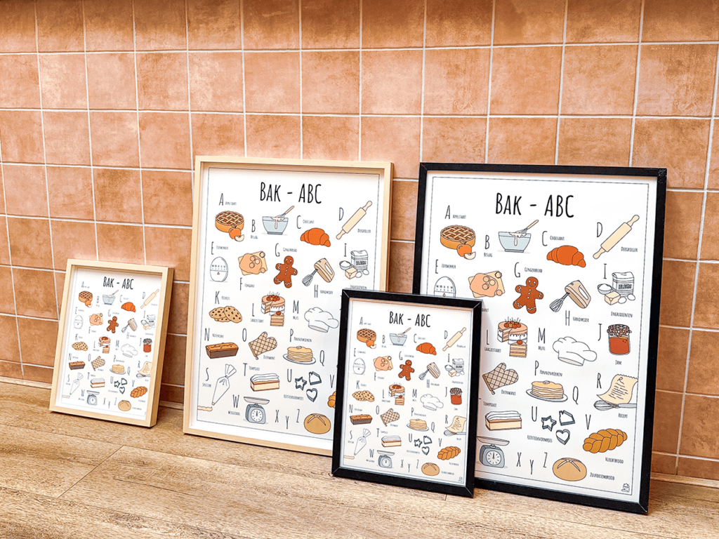 Blog over nieuw ABC posters Bakken in de lunchtent Lekker Bij Inge in Ede