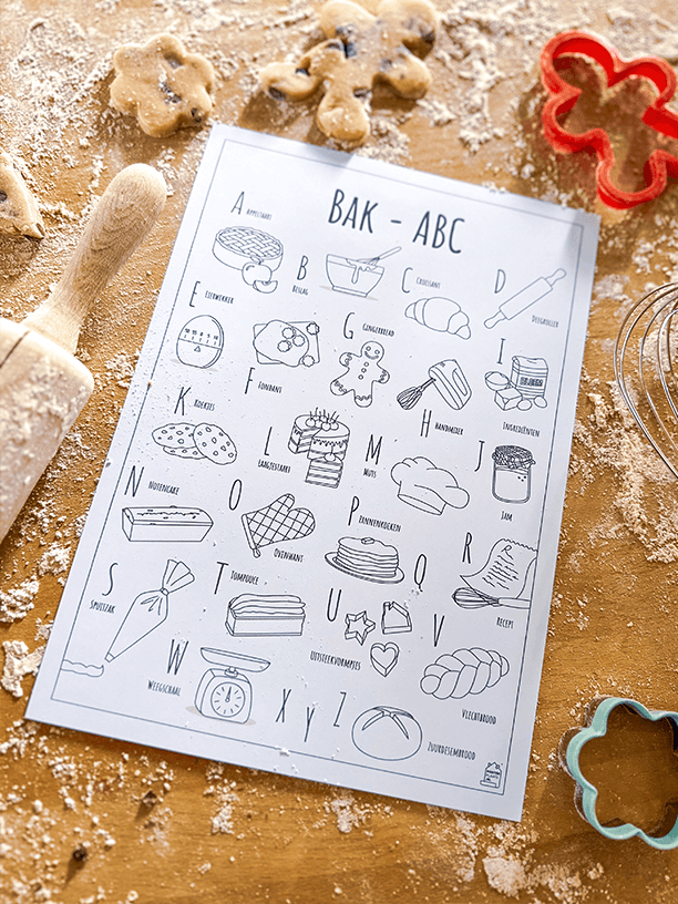 Blog over nieuw ABC kleurplaat Bakken