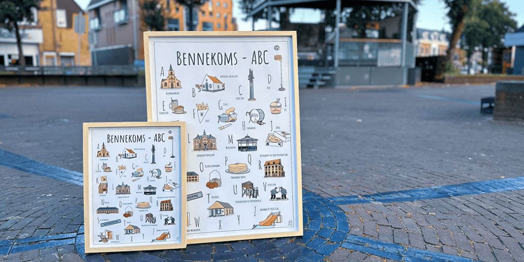 PosterPlaats Bennekoms ABC poster ansichtkaarten en kleurplaten van de plaats Bennekom header