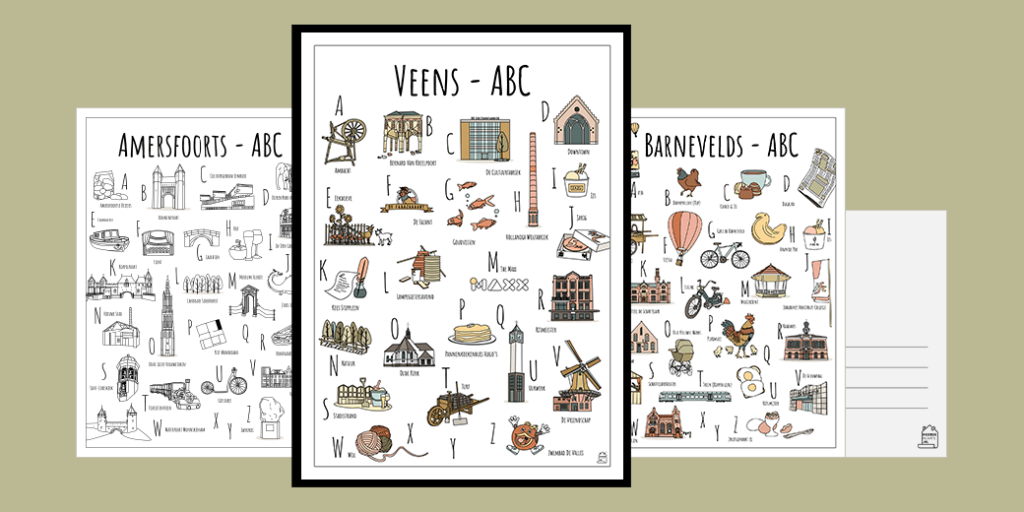 PosterPlaats ABC plaatsen met posters ansichtkaarten en kleurplaten header