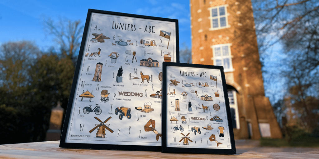PosterPlaats Lunters ABC poster ansichtkaarten en kleurplaten van de plaats Lunteren header