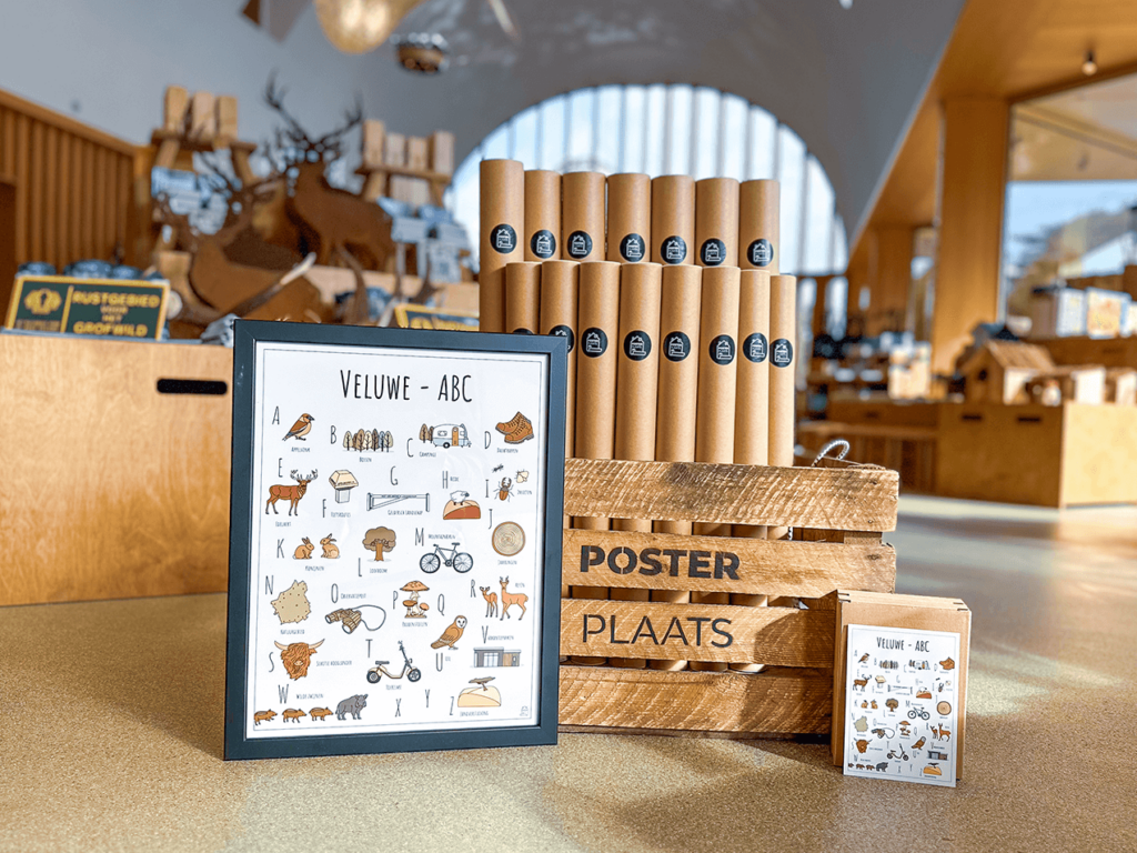 Blog over 2 jaar PosterPlaats met het Veluwe ABC bij verkooppunt Parkwinkel De Hoge Veluwe