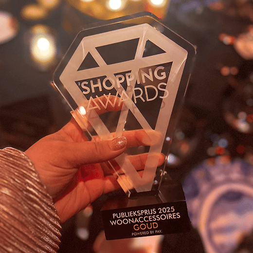 Shopping Awards 2025 award goud categorie woonaccessoires