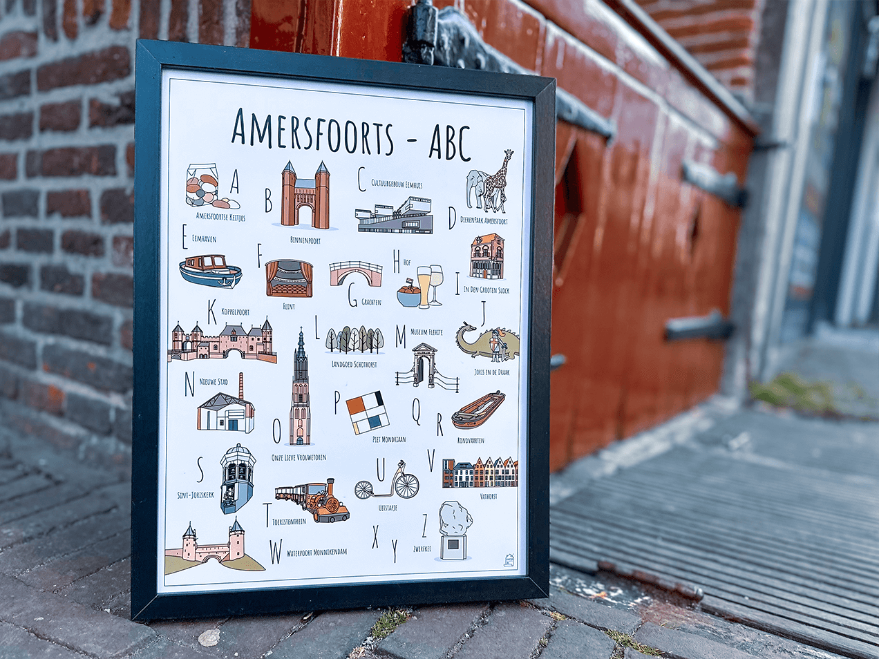 PosterPlaats poster Amersfoorts ABC poster voor In Den Grooten Slock in Amersfoort
