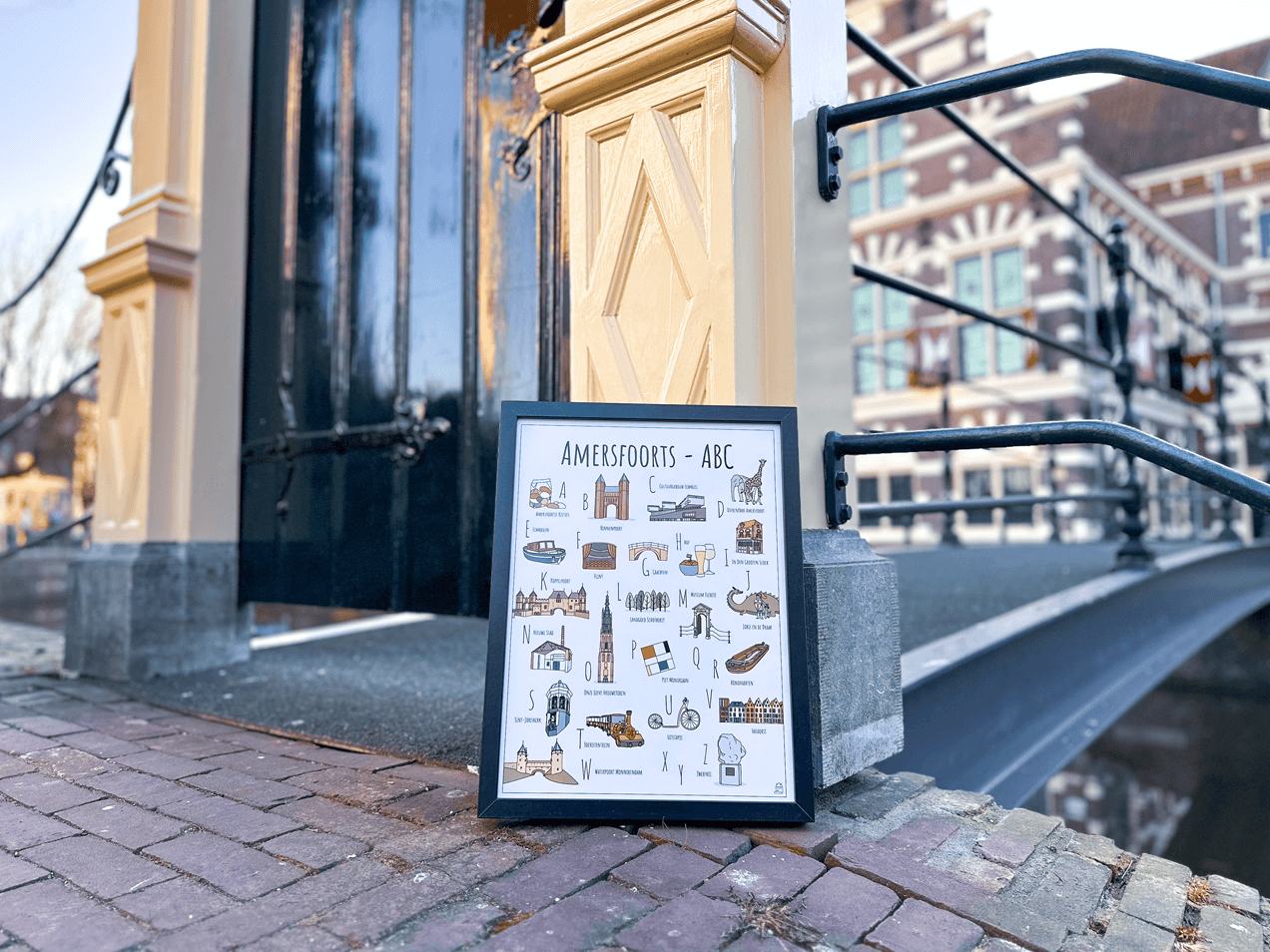 PosterPlaats poster Amersfoorts ABC poster voor Museum Flehite in Amersfoort