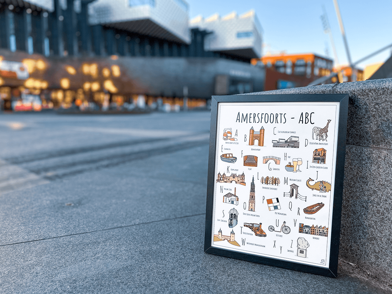 PosterPlaats poster Amersfoorts ABC poster voor Het Eemhuis in Amersfoort