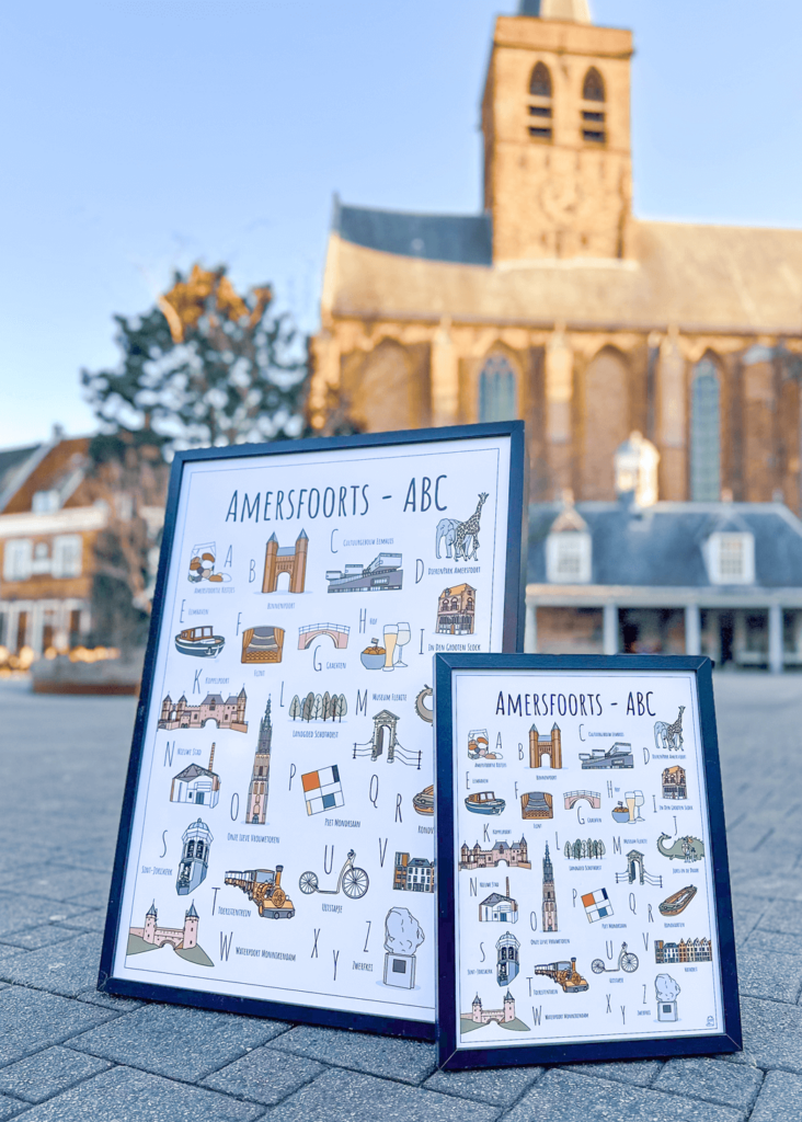 PosterPlaats poster Amersfoort ABC poster voor de Sint-Joriskerk in Amersfoort