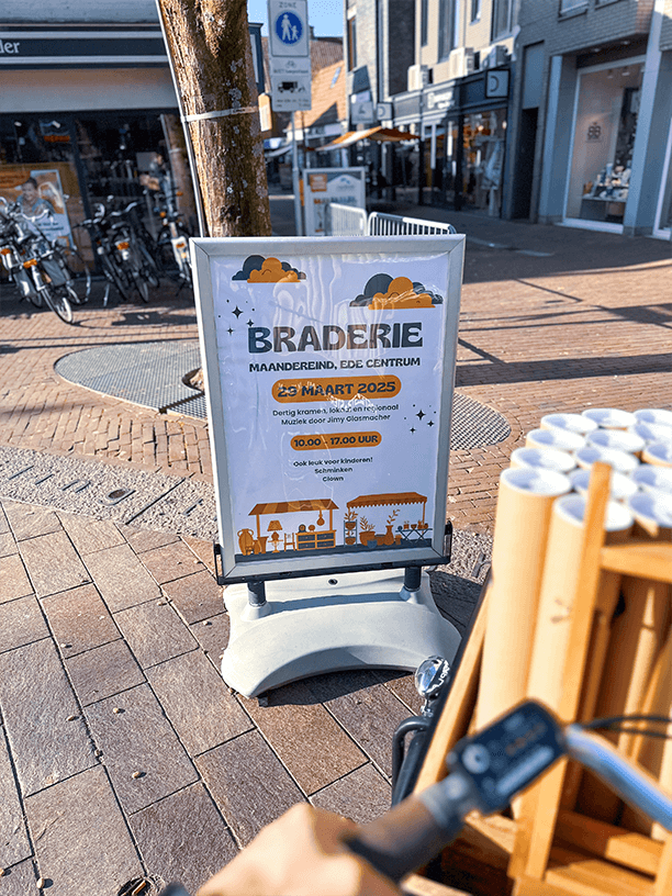 Braderie in het Centrum van Ede georganiseerd door Lekker by Inge