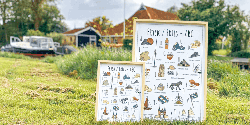 PosterPlaats Frysk / Fries ABC poster ansichtkaarten en kleurplaten van de provincie Fryslân / Friesland header