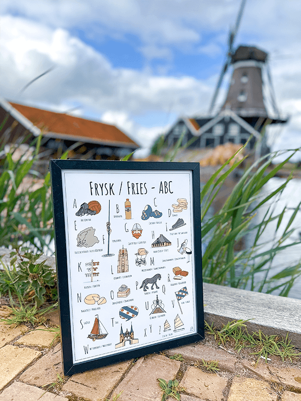 Blog over nieuw ABC poster Fryslân / Friesland voor de molen in Ijlst in Fryslân / Friesland