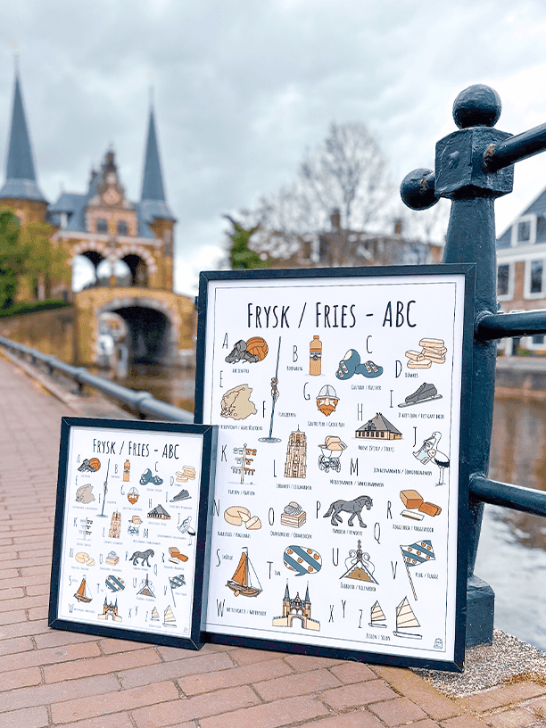 Blog over nieuw ABC poster Fryslân / Friesland voor de waterpoort van Snits / Sneek in Fryslân / Friesland