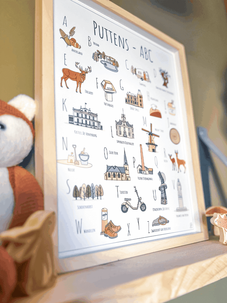PosterPlaats poster Putten ABC poster Putten product beschrijving en specificaties