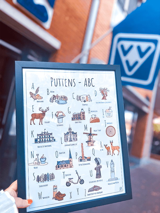 Blog over ons Puttens ABC poster voor de VVV in Putten