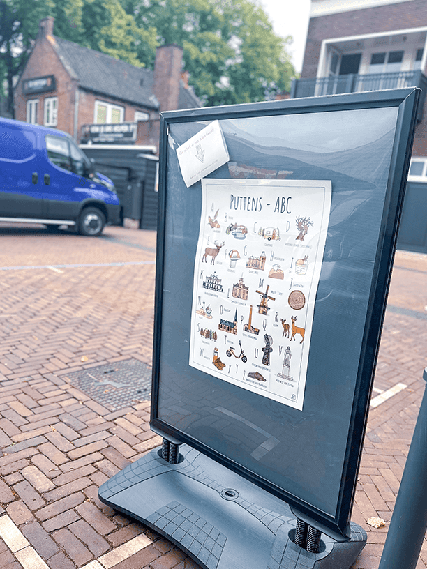 Blog over ons Puttens ABC poster voor de VVV in Putten