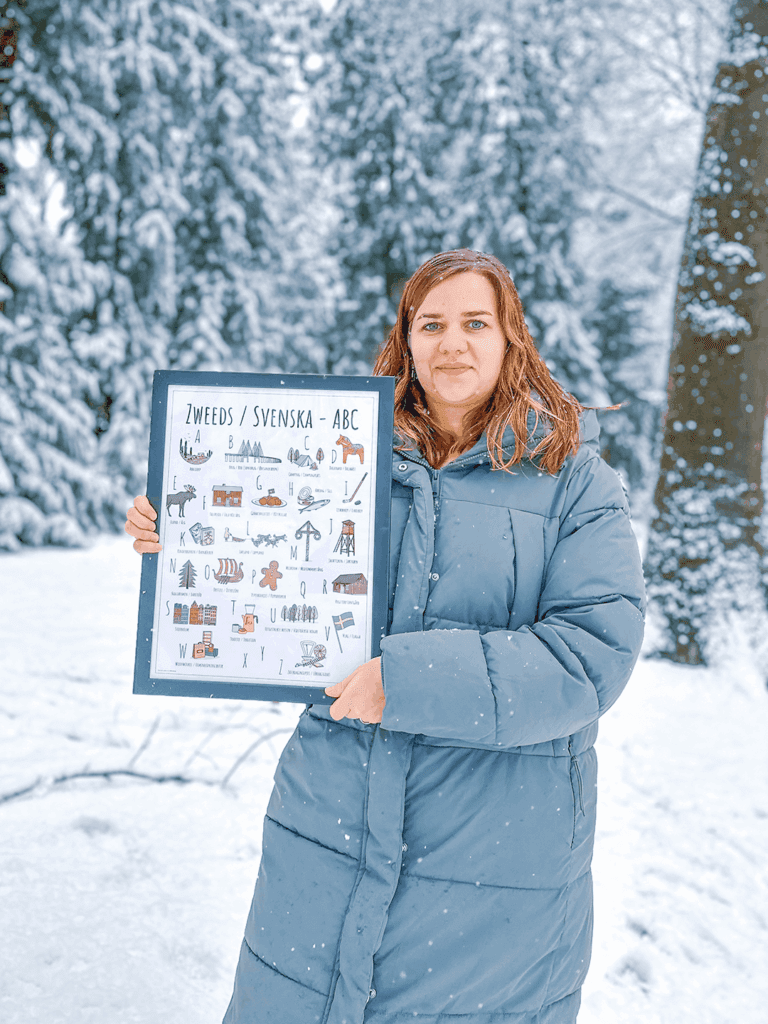 PosterPlaats Zweeds / Svenska ABC poster maatwerk special edition voor Camping Abbedorp met Marije van der Lee van de Zilver