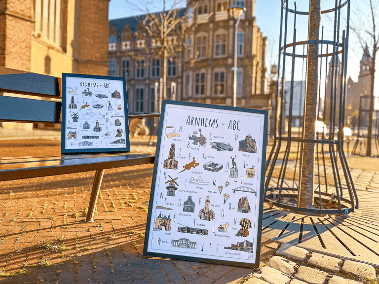 PosterPlaats Arnhems ABC poster voor het Duivelshuis in Arnhem