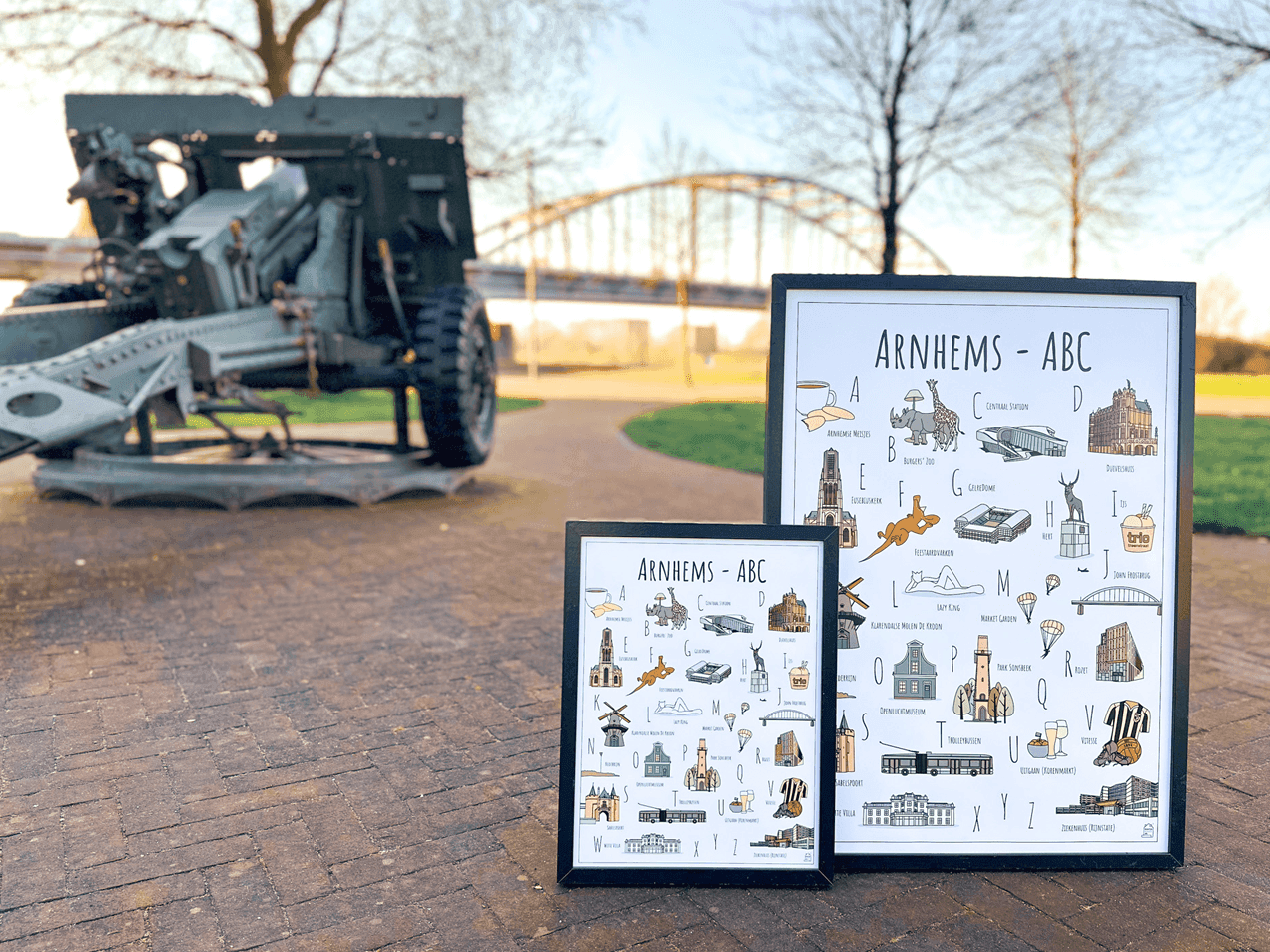 PosterPlaats Arnhems ABC poster voor de John Frostbrug in Arnhem