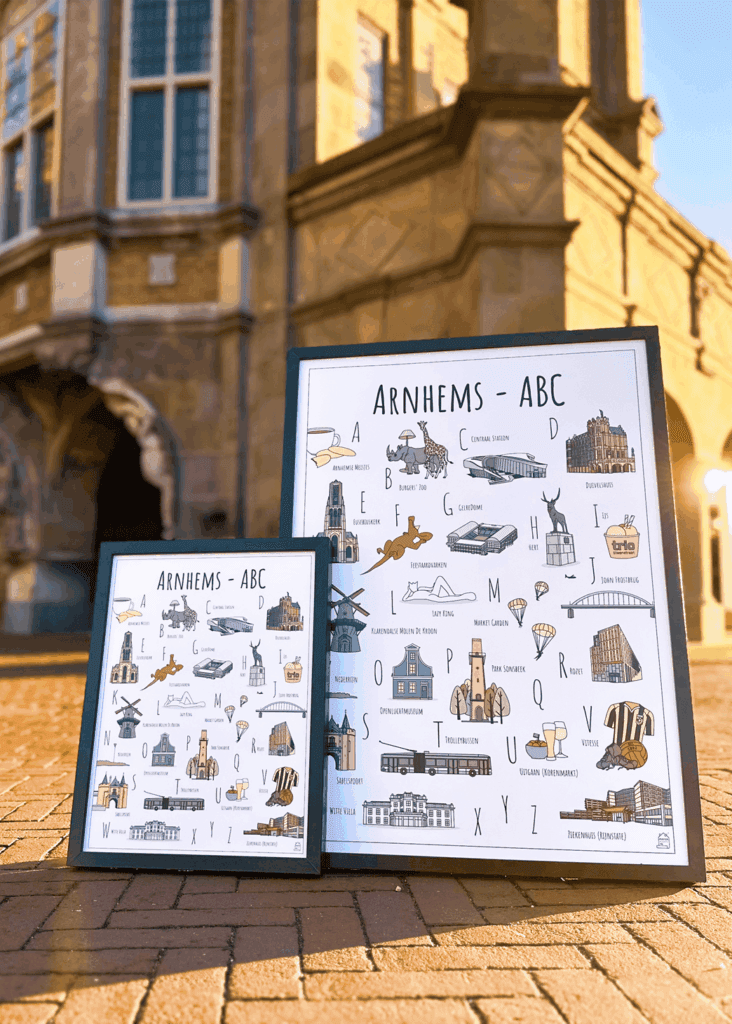 PosterPlaats poster Arnhems ABC poster voor het Duivelshuis in Arnhem