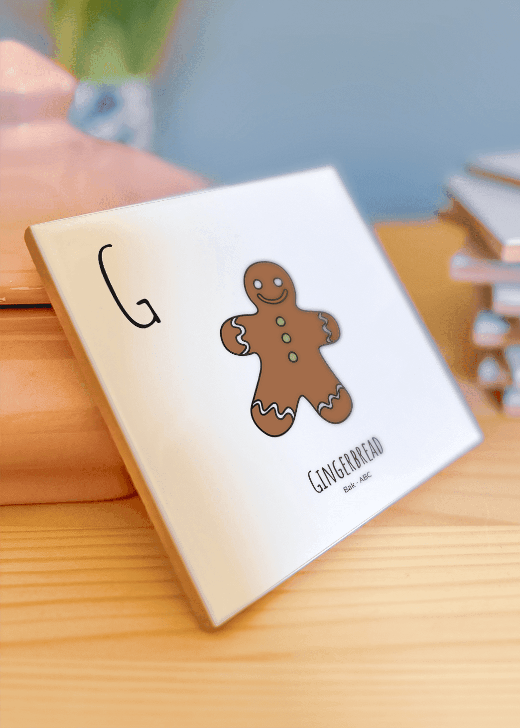 PosterPlaats ABC tegeltje Bakken met gingerbread als leuk lokaal cadeau of relatiegeschenk