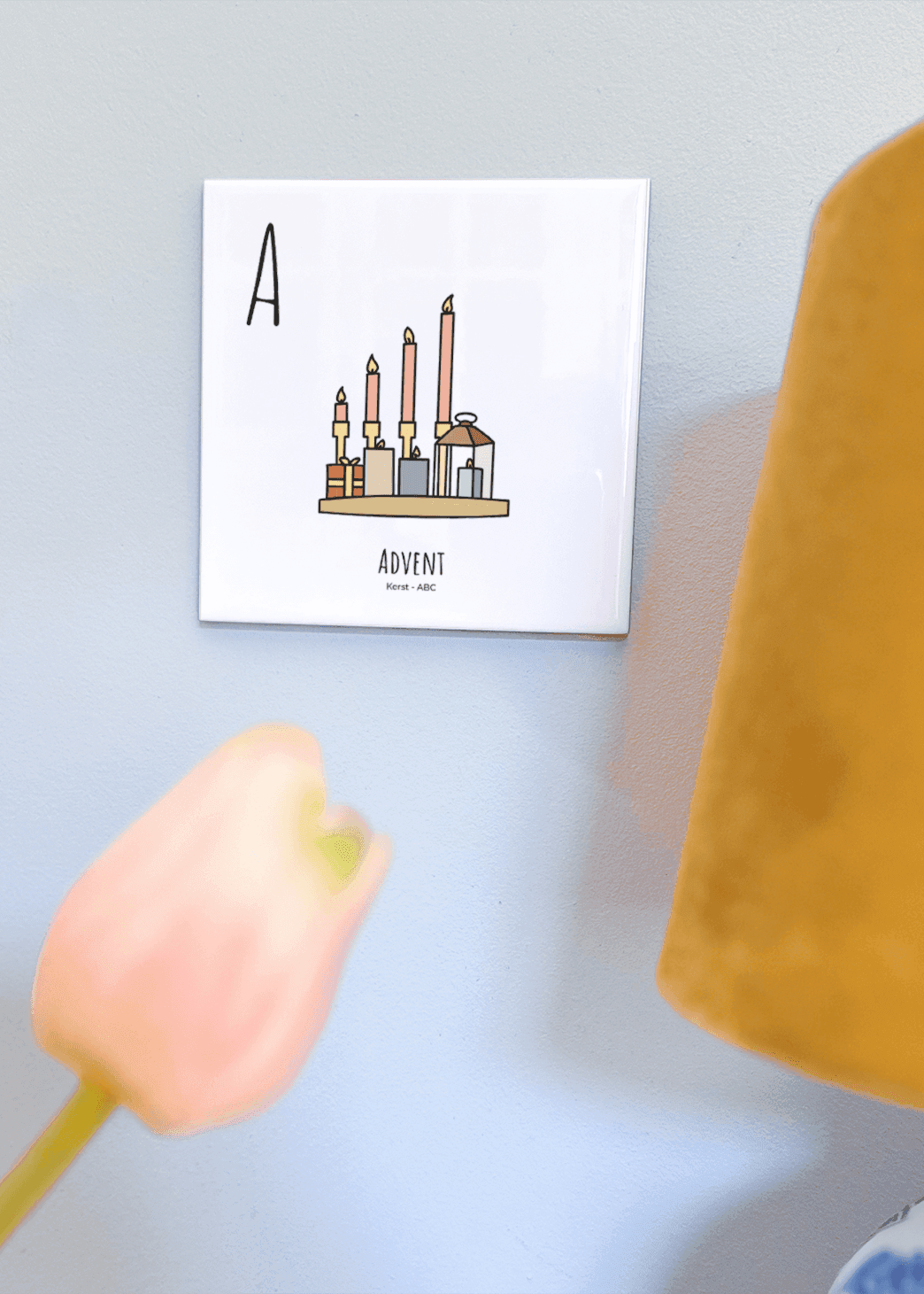 PosterPlaats ABC tegeltje Kerst met Advent als leuk lokaal cadeau of relatiegeschenk