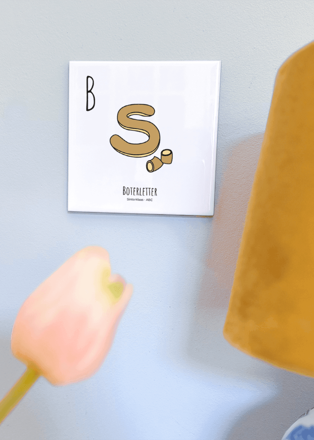 Boterletter - ABC tegeltje Sinterklaas