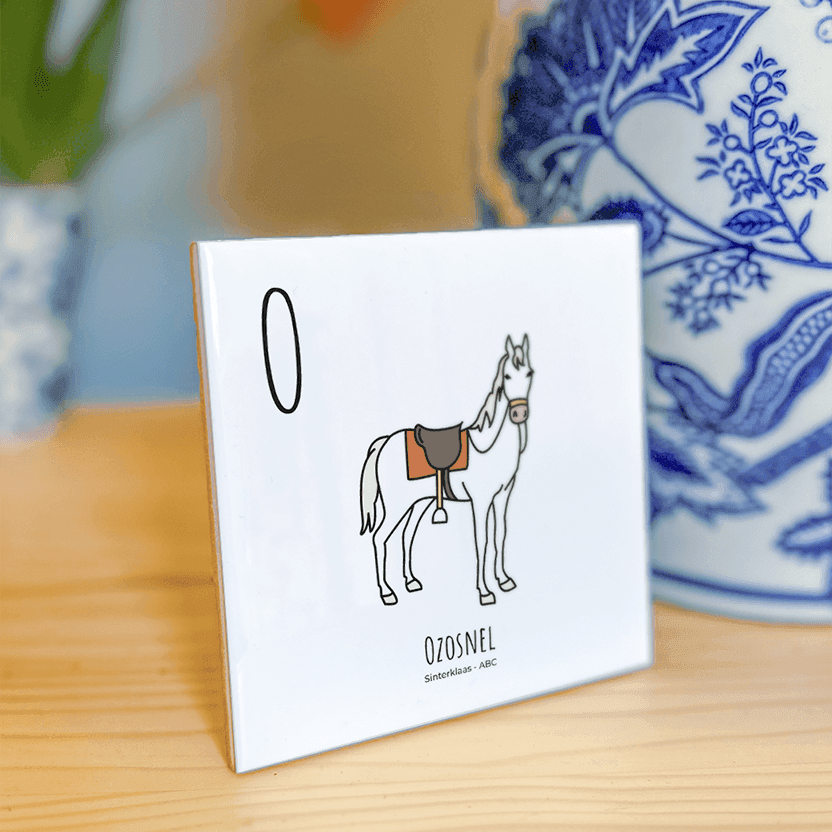 PosterPlaats ABC tegeltje Sinterklaas met ozosnel als leuk lokaal cadeau of relatiegeschenk