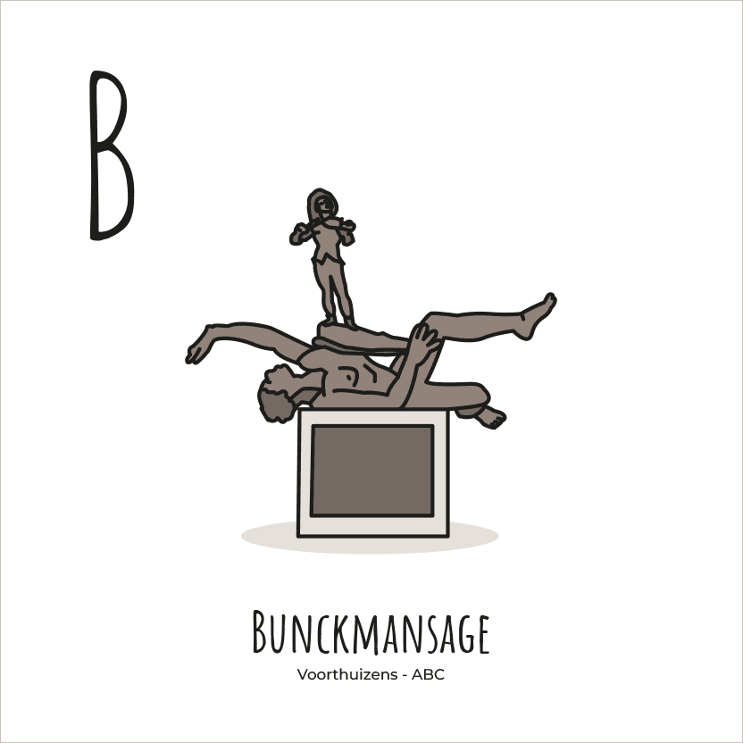 PosterPlaats ABC tegeltje Voorthuizen met bunckmansage als leuk lokaal cadeau of relatiegeschenk