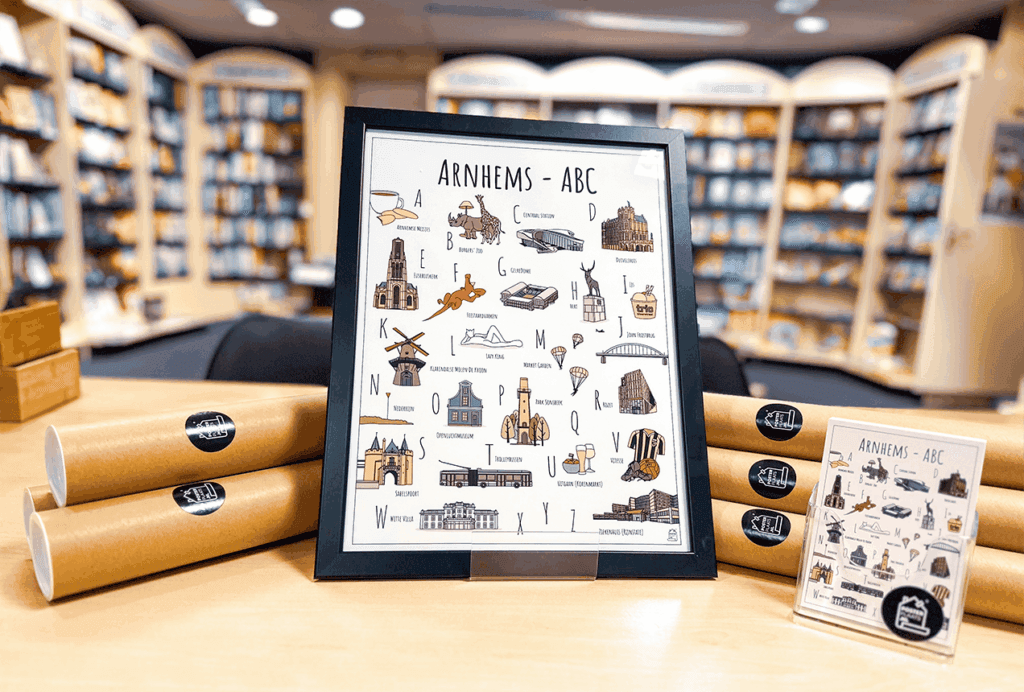 PosterPlaats ABC poster en ansichtkaarten Arnhem verkooppunten Boekhandel de Fakkel