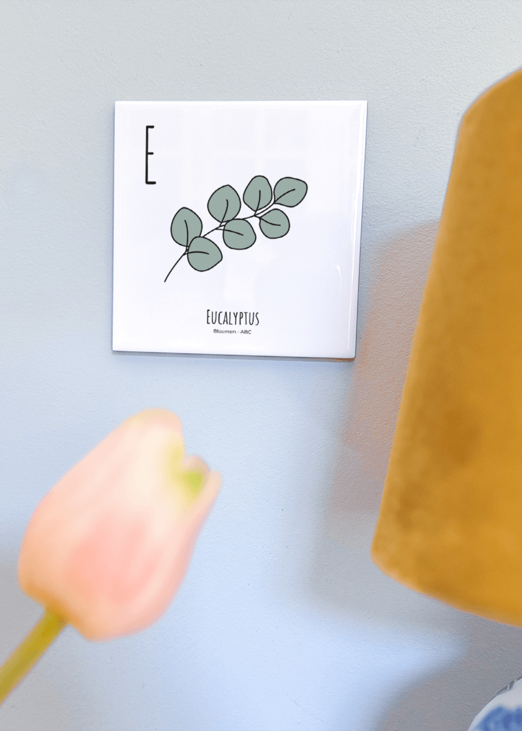 Eucalyptus - ABC tegeltje Bloemen
